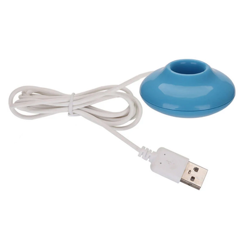 Портативный Мини-Автомобильный домашний USB увлажнитель Модный милый воздушный диффузор ароматический увлажнитель воздуха - Цвет: Синий