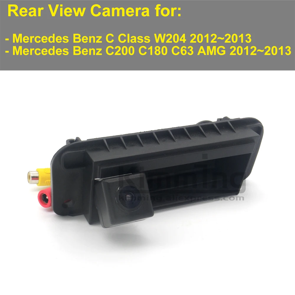 

Car Rear View Camera for Mercedes Benz C Class W204 C180 C200 C230 C63 AMG 2012 2013 Wireless Reversing Luggage Handle Camera HD