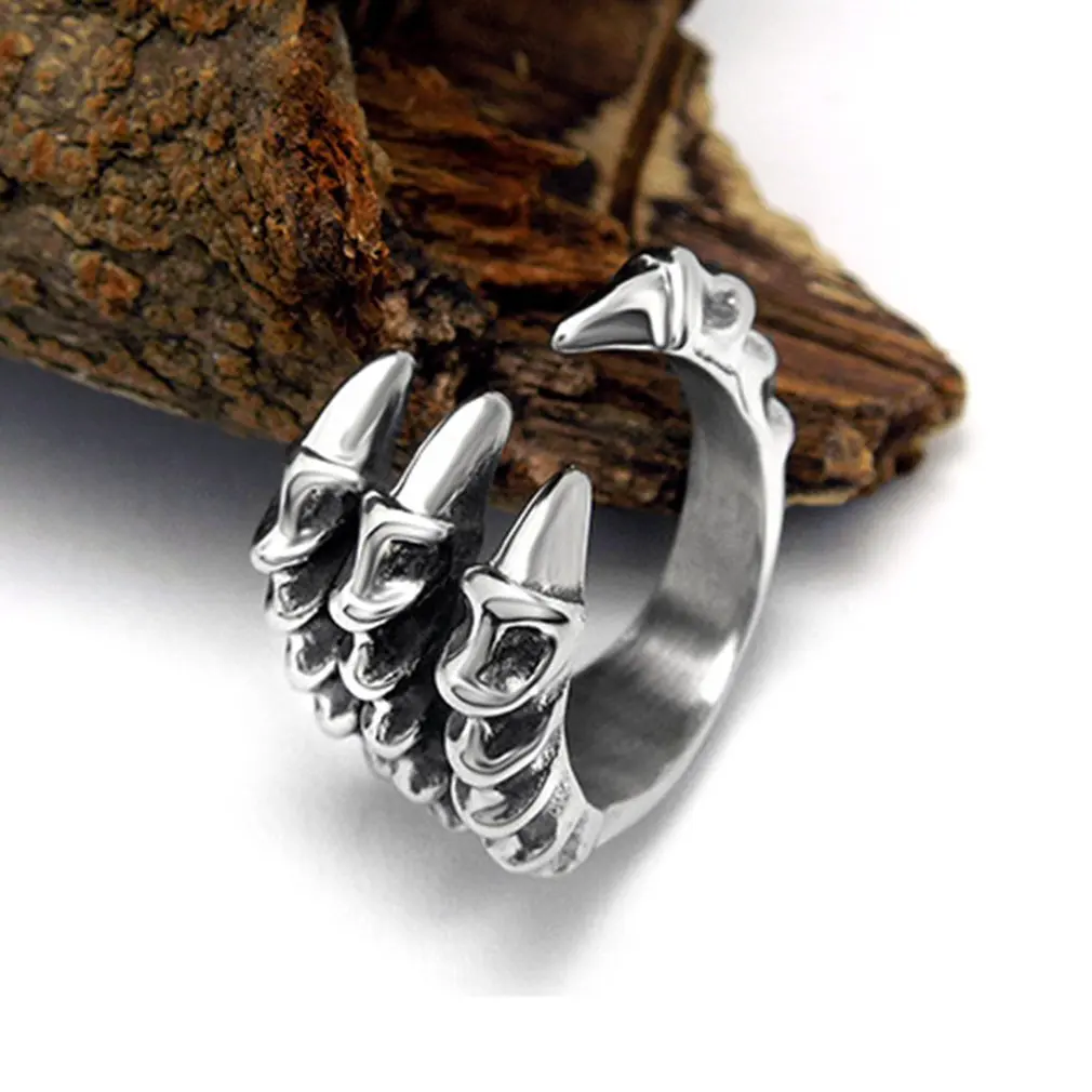 GENBOLI 1PC Metal Stainless Steel Men Rings Punk Male Simple Jewelry Ring Wholesale Business Titanium Boy Gift