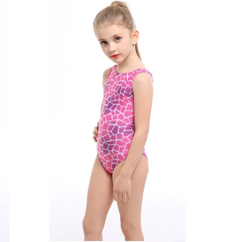 

Children's Professional Swimming Suit For Girl Competition Swimsuit For Girls One Piece Competitive Swimwear Kids