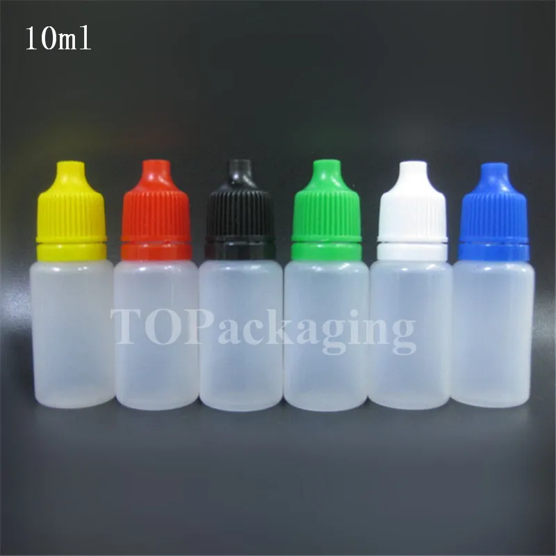 NEW 10ml Empty PE Plastic Extrudable Dropper Bottle Eye Drops Liquid Dispenser Store Small Squeezable Pressure Empty Bottles