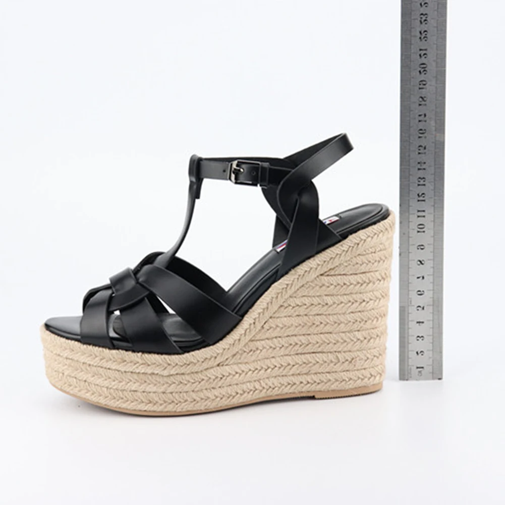SARAIRIS/Роскошная брендовая Летняя женская обувь для отдыха; босоножки; T-STRAP Босоножки на платформе и высоком каблуке