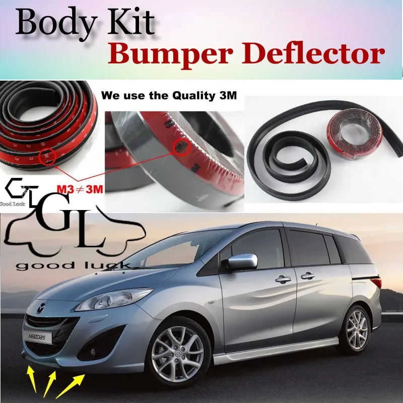 

For Mazda 5 M5 For Mazda5 Premacy Bumper Lip / Front Spoiler Deflector Scratch Proof Adhesive / Body Kit / Strip Skirt