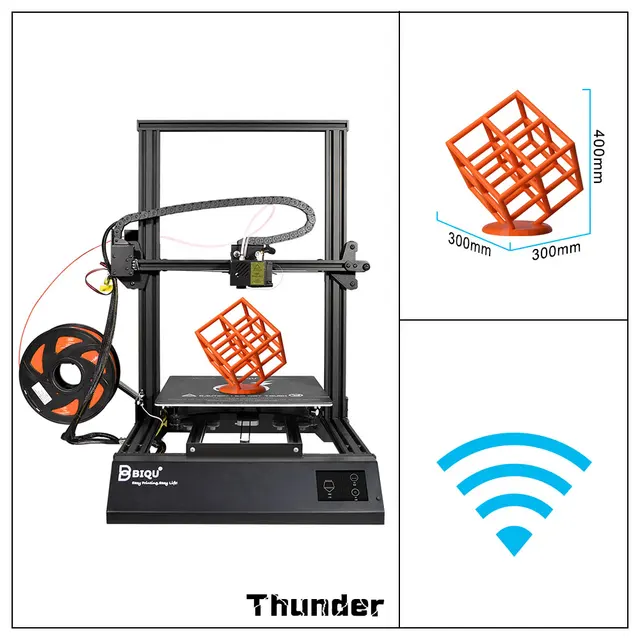 Special Offers 2018 BIQU Thunder 3D Printer Metal i3 Large Size Touch Screen Mk8 CR-10S Extruder 3D Impresora Drucker Parts Desktop 3D Printer 