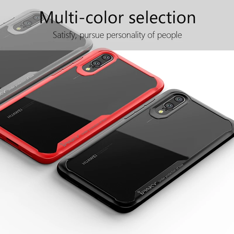 Чехол IPAKY для Huawei P20 Pro противоударный защитный силиконовый чехол P30 Mate 20 Lite