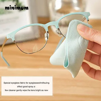 5 pcs/lots Customized Chamois Glasses Cleaner  Microfiber Glasses Cleaning Cloth For Lens Phone Screen Cleaning Wipes Eyewear 1