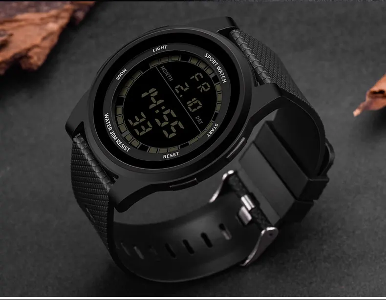 SANDA Брендовые мужские цифровые часы, мужские водонепроницаемые светодиодный электронные часы, ультра-тонкие военные спортивные часы, Relogio Masculino