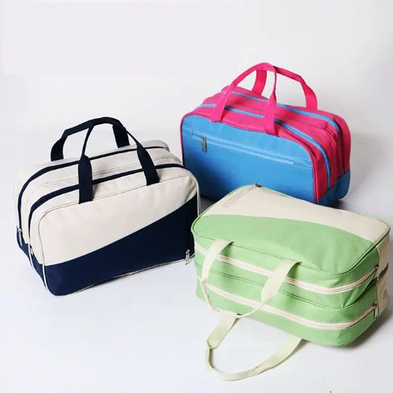 New swimming  storage bags outdoor beach rafting waterproof nylon splicing color hangbag dry wet separation large capacity bag