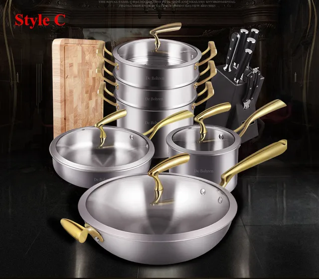 High Quality Germany Technical 304 Stainless Steel European style 9pcs