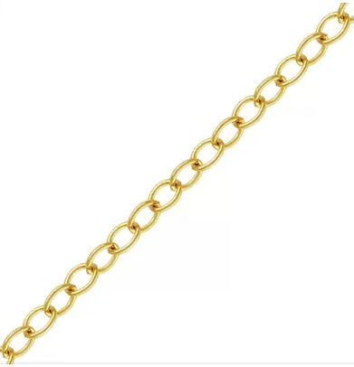 chain jewelry findings 50cm approx 7mm thin filled gold