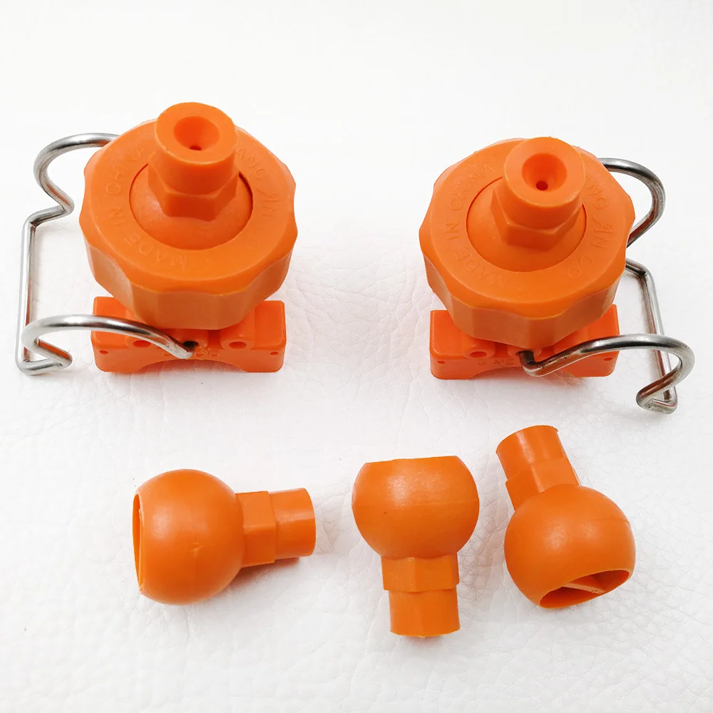 Threaded ball swivel joint clamp nozzle for food washing,full cone