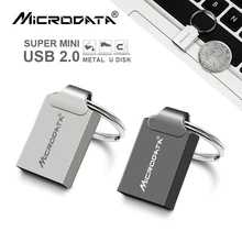 Абсолютно маленький мини Usb флеш-накопитель 4 ГБ 8 ГБ 16 ГБ карта памяти Металлический флеш-накопитель 8 Гб водонепроницаемый Usb диск на ключ USB