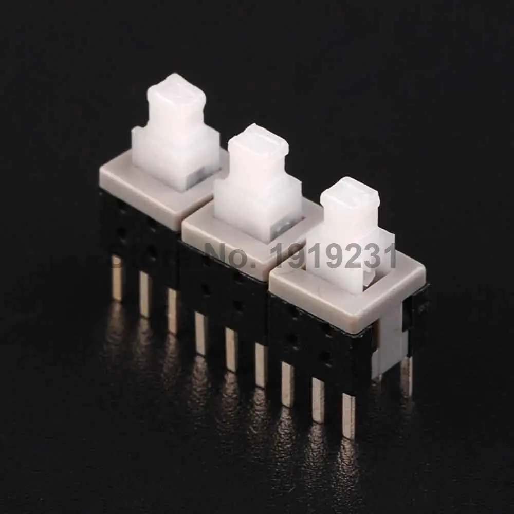 

30PCS Double Row Self-locking Switch 5.8*5.8MM Lock Switch 6P