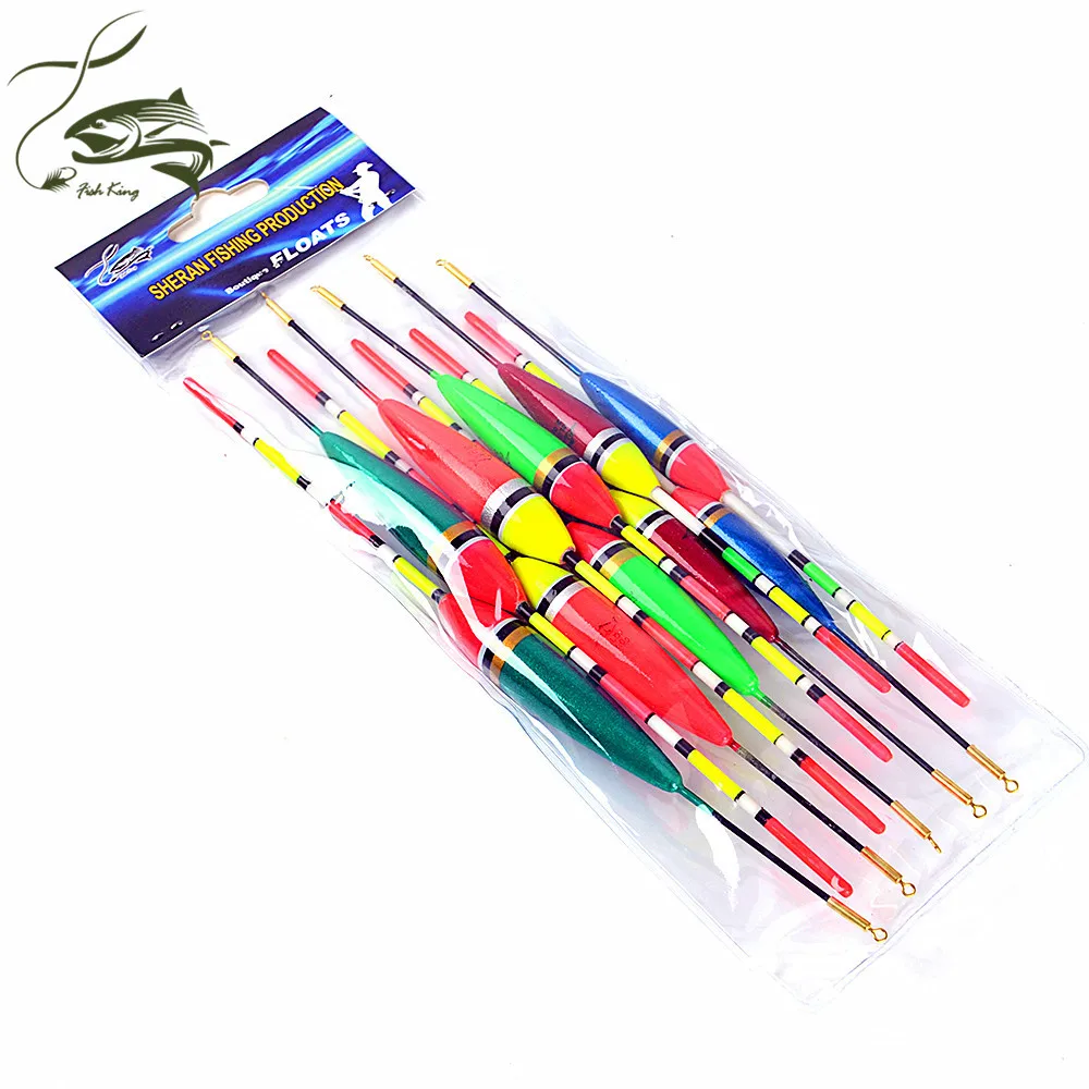 FISH KING бренд 10 шт./лот 1 г 2 3 4 5g многокарповый поплавок для ловли карпа|fishing float bobbers|vis