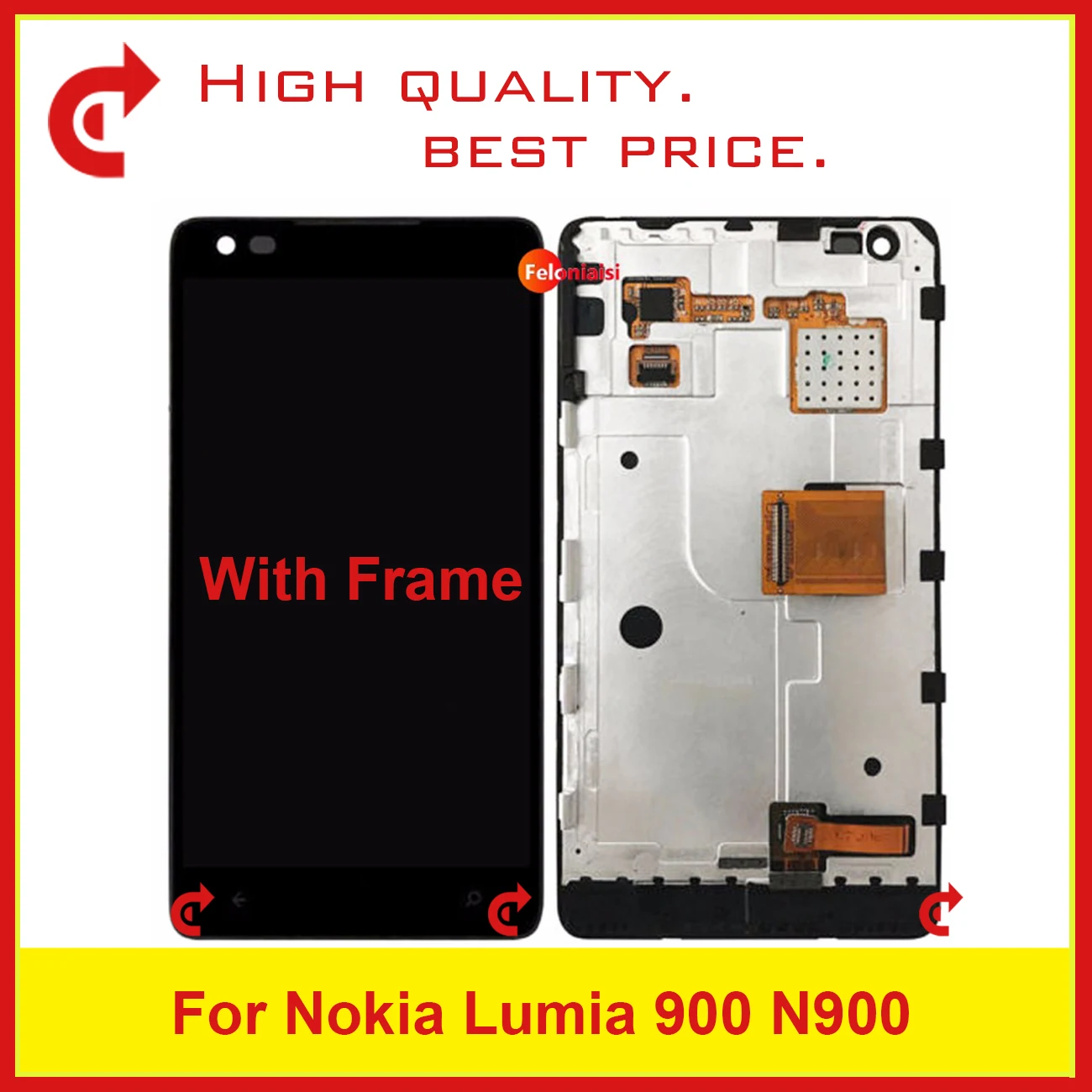 Высокое качество 4 3 ''чехол с подставкой и отделениями для карт Nokia Lumia 900 N900