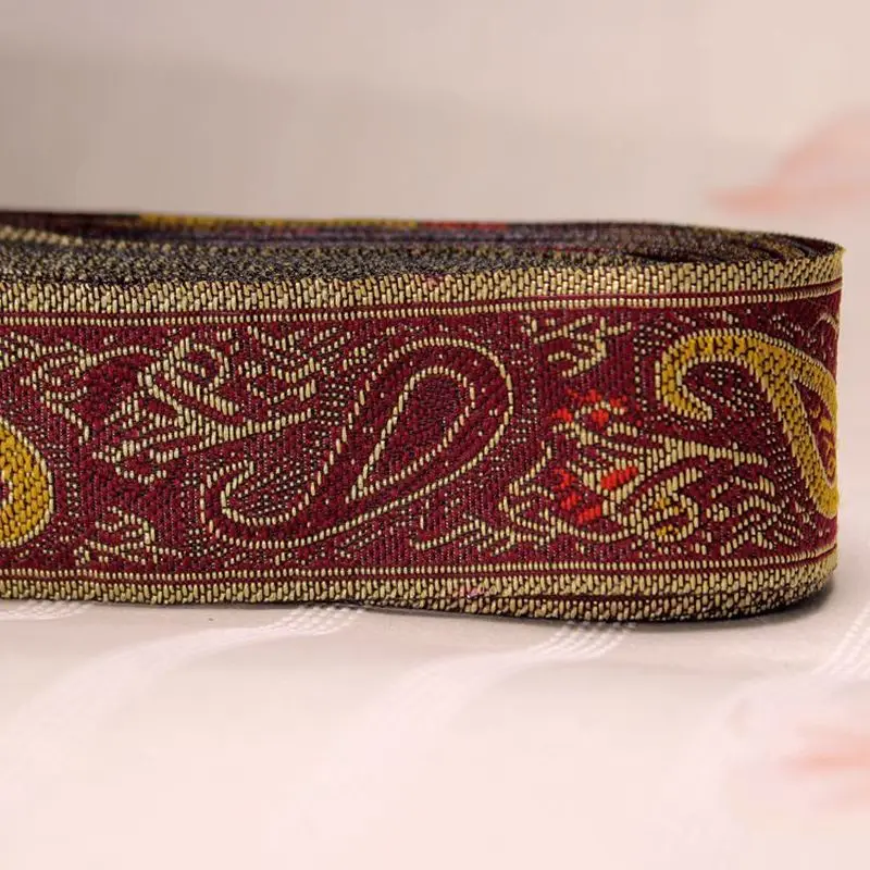 

High quality Woven Jacquard Webbing Beautiful Ribbon straps Webbing For Bags Garment Bedding Shoes Decoration Sewing Materials