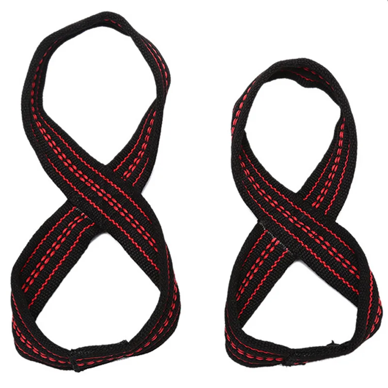 2019 Brace Band Gym Fitness Bodybuilding Equipment Figure 8 Weight Lifting Hand Wrist Belt Protection Body Building Grip Strap