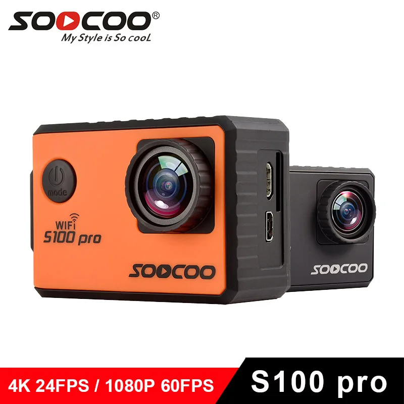 

Original SOOCOO S100 PRO Ultra HD 4K Action Camera with NTK96660 chip 2.0 touch 1080P 60fps s100pro sports Camera remote Cam