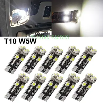 

Yiastar 20pcs/Lot canbus T10 LED 8 SMD 3528 LED Canbus No OBC Error 194 168 W5W LED Interior Instrument Light Bulb Lamp White