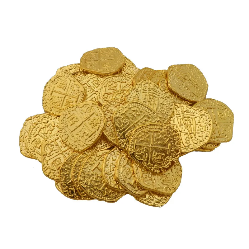 Европейская испанская Золотая монета Пиратская игрушка 1000 шт./лот|coin coins|coin goldlot lot