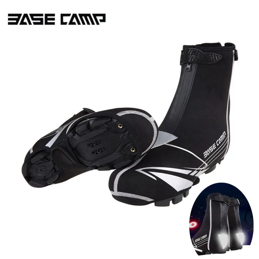 

BASECAMP Bike Shoe Covers Winter Windproof MTB Bike Equipment Waterproof Overshoes Cycling Winter Warmer Boot Cover 2 Size