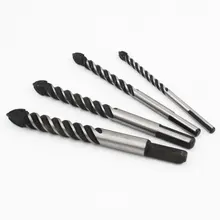 ЛОПАТОЧНЫЕ Треугольники-дюймовые сверла для сверления, Керамика кафельной Стекло планка Пластик Многофункциональный 6/8/10/12 мм Стекло сверло Twist