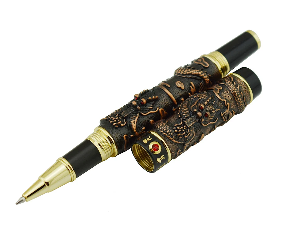 Dark Pearlescent Acrylic /& Copper Dragon Pen