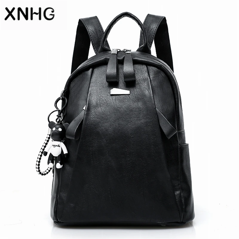 

2018 Korean Fashion Women School Bags For Teenage Girls Cute bear Anti Theft Backpack Mochila Feminina Holographic Bag ladies