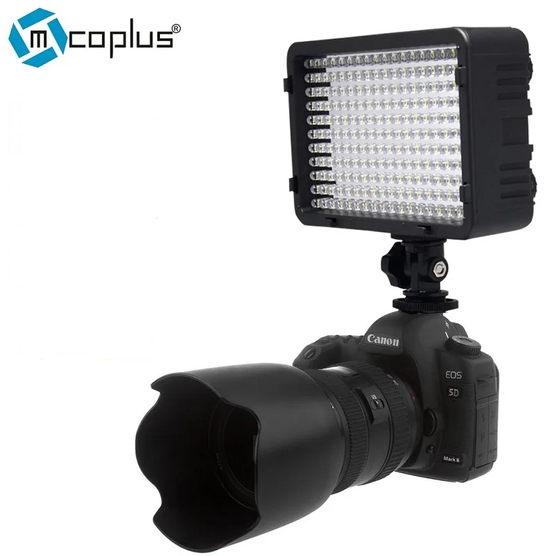 Светодиодная видеокамера Mcoplus 260 студийное освещение для Nikon Canon Sony Olympus Panasonic и DV