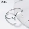 SMJEL 100% 925 Sterling Silver Half Moon Rings For Women Christmas Gift Crescent Deer Horn Ring Lady Fashion Jewelry Wholesale ► Photo 3/6