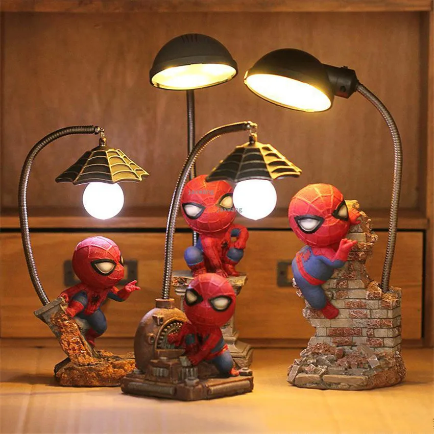 Cartoon Cute Spider-Man Superhero Night Light Children Luminaria Night Lamp Lamps Lights Child Nightlight D6S3Z1X