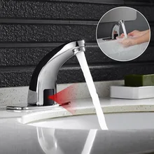 Automatic Sensor Faucet for Kitchen Bathroom Basin Water Saving Electric Sense Water Tap Mixer Deck Mount