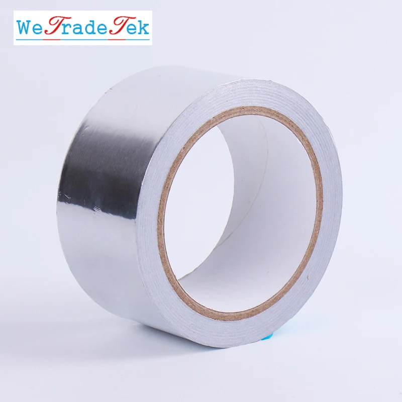 20M Aluminium Foil Adhensive Sealing Tape Heat Thermal Resist Duct Repair High Temperature Resistant Foil Tape