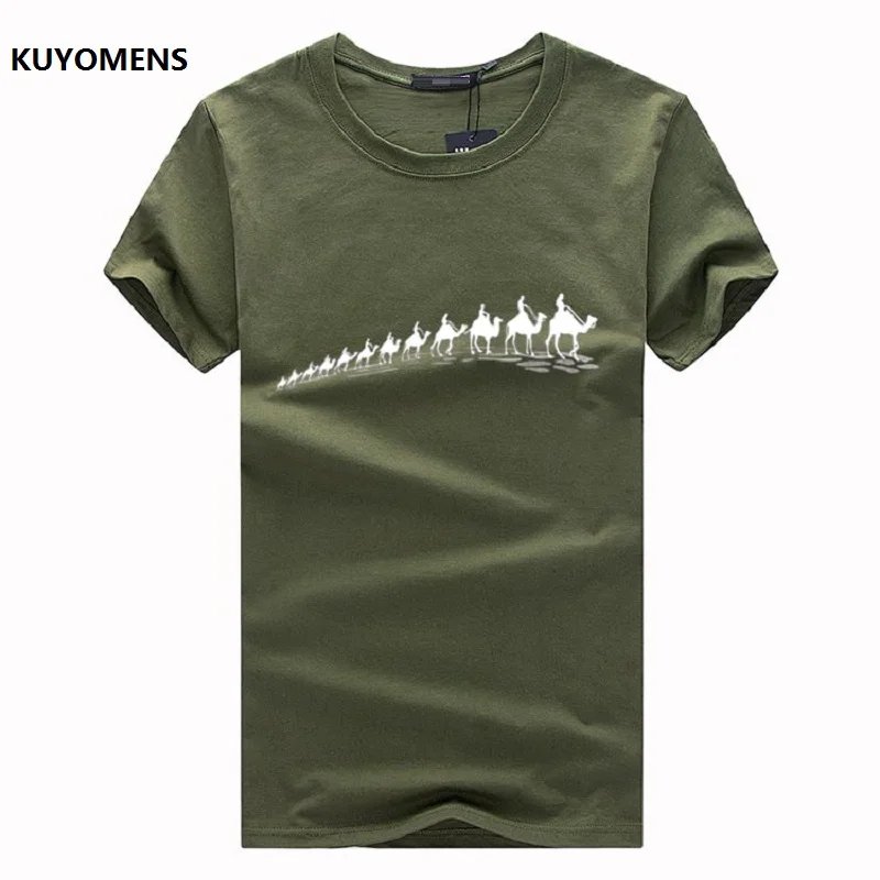 KUYOMENS мужские футболки размера плюс 5XL 4XL футболка Homme летние шорты рукав мужской