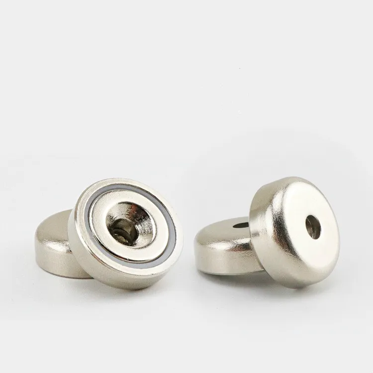 

Strong Neodymium Cup Magnets 5/8/15/29 kg Holding Force Rare Earth Magnets Disc Countersunk Hole Round Base Pot Magnets 1pc