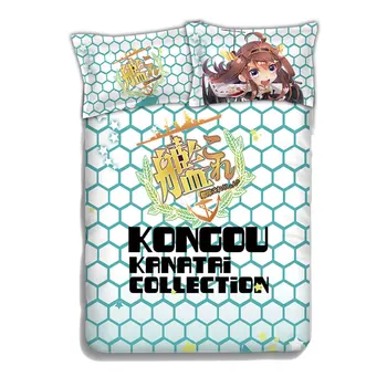 

Anime 2way Bed setting Bed Sheet/Duvet Cover/Two Pillowcases Bedding Linen 4pcs Set