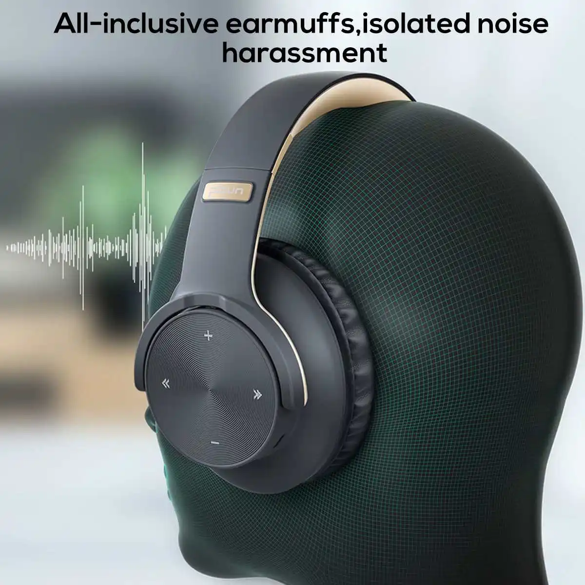 Складные беспроводные bluetooth 5,0 наушники Touchs 1000 мАч над ухом бас стерео гарнитура Быстрая зарядка с микрофоном