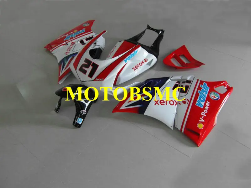 

Hi-Grade Motorcycle Fairing Kit for DUCATI 748 916 03 04 05 Ducati 996 998 2003 2004 2005 ABS White Red Fairings set+gifts DB19