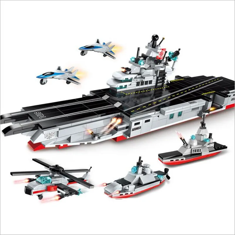 1406 New 643pcs 8 in 1 Arrival Nuclear Power Aircraft Ship DIY Building Blocks Kit Legoings Toys Kids Birthday Christmas Gifts 1406 New 643pcs 8 in 1 Arrival Nuclear Power Aircraft Ship DIY Building Blocks Kit Legoings Toys Kids Birthday Christmas Gifts