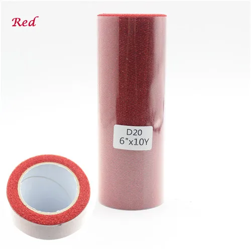 Red 15 см 10yd тени с металлическим блеском тюль рулон Свадебные вечерние украшения катушка пачка упаковка для подарка на день рождения Рождество события поставки - Цвет: Red
