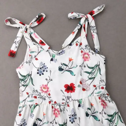 Семейное платье для мамы и дочки одинаковые наряды девочек дочери хлопковая
