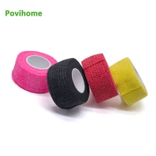 5 stücke Farbe Nicht-woven Selbst-adhesive Elastische Bandage 2.5*450cm Sport Schutz Stretch Verband Tattoo verband D1063