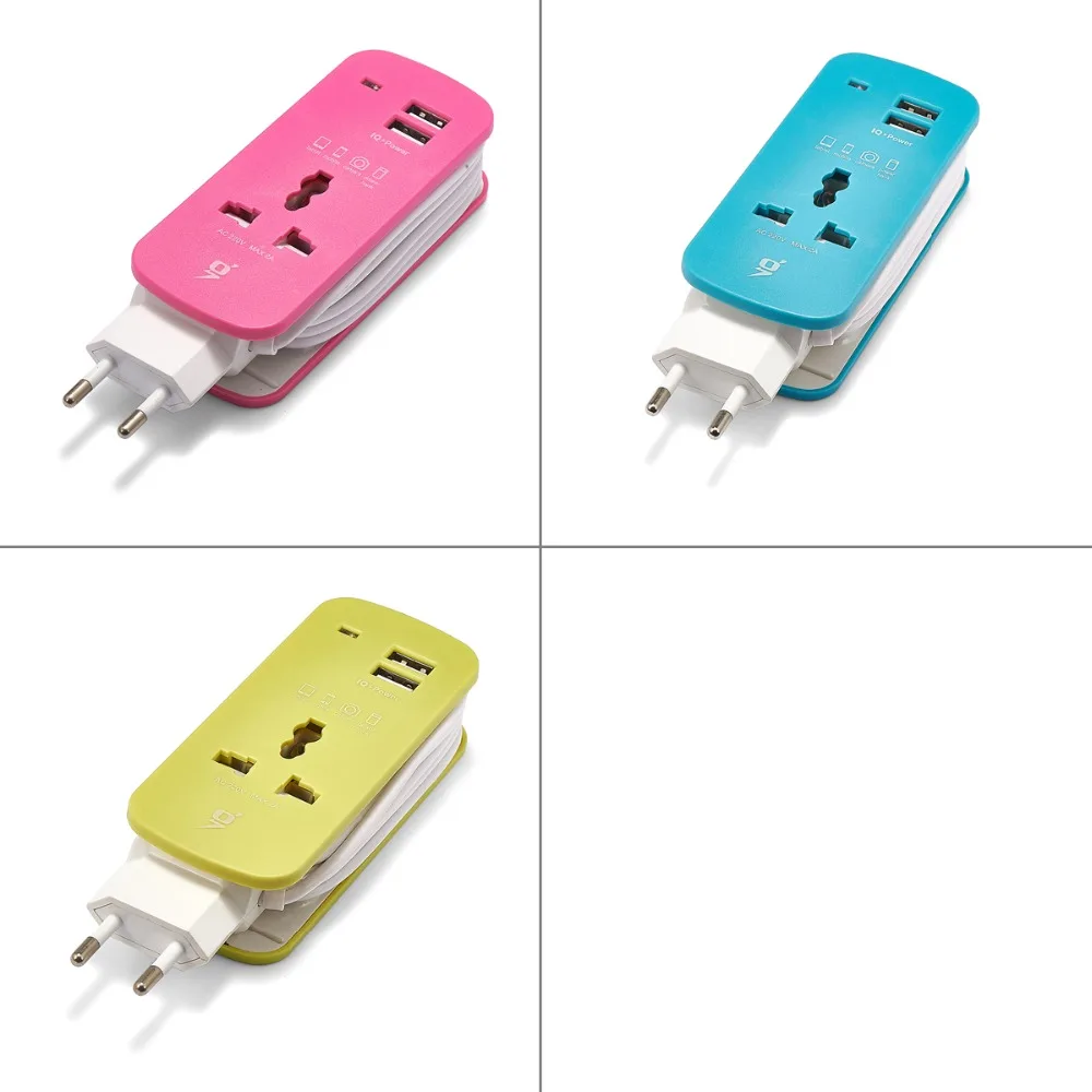 

EU Plug Power Strip USB Extension Socket Outlet Portable Travel 1.5m Cable Power Strip Smart Phone USB Charger Desktop Hub