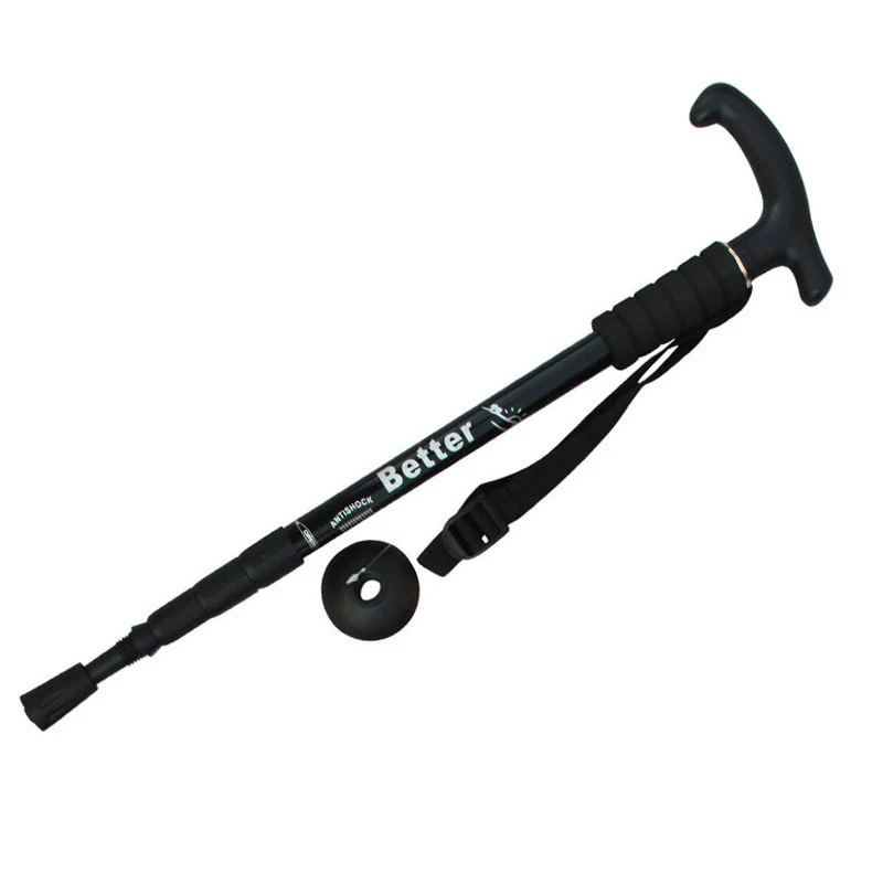 2PcsLot Ultralight Nordic Walking Sticks Foldable Telescopic Trekking Poles Anti Shock Hiking Sticks Camping Equipment 1 Pair (1)