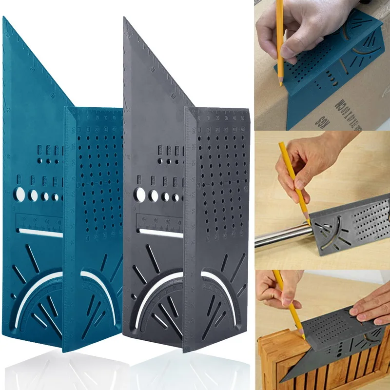 

3D Digital goniometer Measuring Square Woodworking Measuring Ruler goniometer Measure Tool with Gauge and Ruler 1Pcs