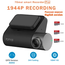 Xiaomi 70mai Pro IMX335 140 Gradi FOV Smart Auto Controllo Vocale Dash Cam 1944 P HD Macchina Fotografica Dell’automobile DVR 24 H Scacciabruma ADAS del Monitor di Parcheggio