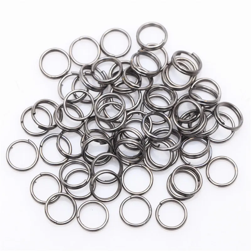1000 шт античные серебряные/Золотые/бронзовые овальные кольца для прыжков открытые металлические кольца ювелирные изделия для DIY