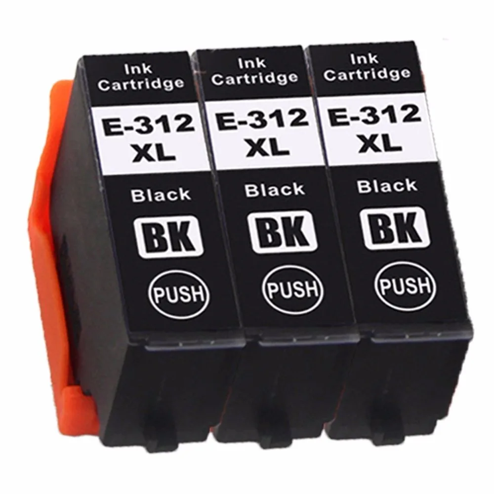 INK WAY 3x Black With Latest Chips Compatible Remanufactured ink