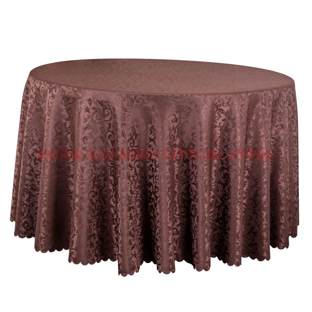 10pcs Lot Hotel Round Table Cloth Decor Dining Table Linens For Wedding Party Table Covers Jacquard Damask White Red Tablecloths Dining Table Linen Linens For Weddingstable Linen Aliexpress