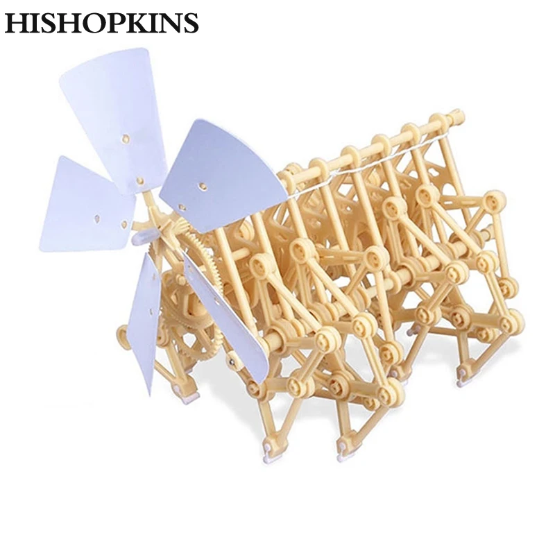 Быстрая головоломка ходьба Горячая DIY сборка strandbeest мощная модель ветряные комплекты ходунков робот игрушки подарки для детей